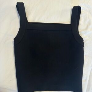 Alaia black heavyweight knit top 38